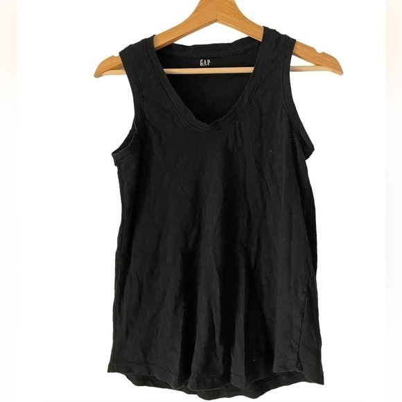 GAP EASY TEE BLACK TANK TOP SIZE XS - Picture 1 of 3